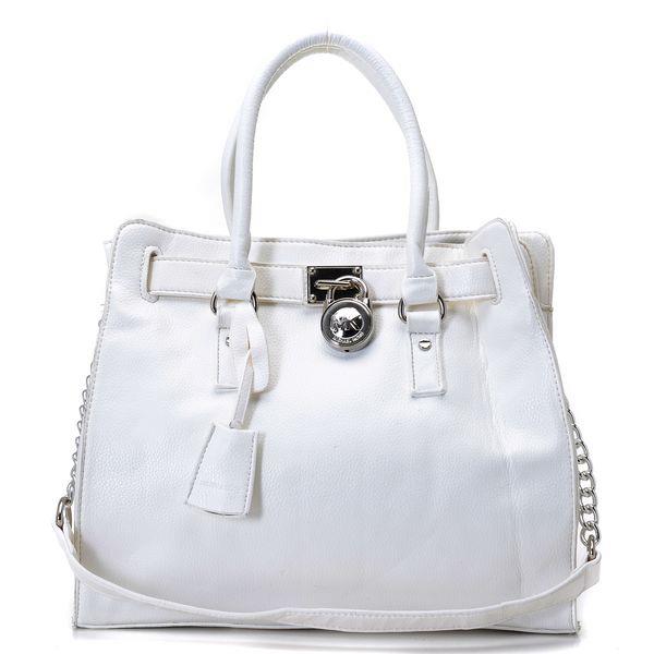 michael kors hamilton large tote vanilla skinn sølv Fashion Toronto tqsdo